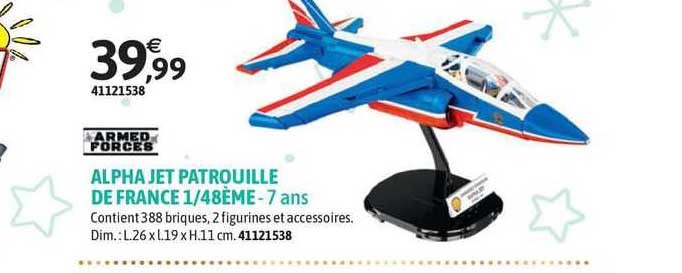 alpha jet patrouille de france 1/48ème armed forces - 7 ans