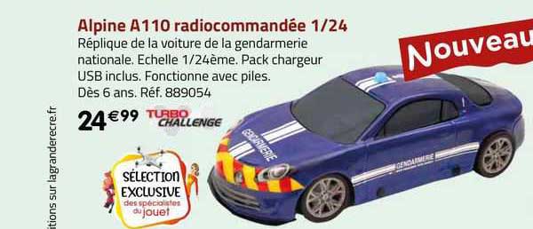 alpine a110 radiocommandée 1:24