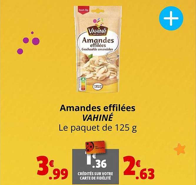 amandes effilées vahiné