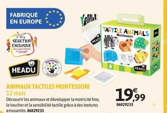 animaux tactiles montessori
