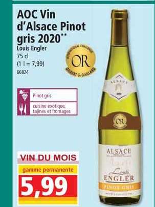Aoc Vin D'alsace Pinot Gris