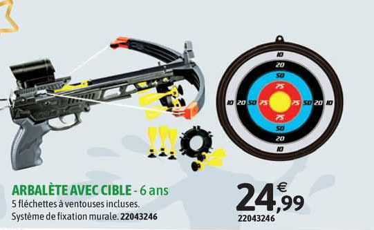 arbalète avec cible - 6 ans
