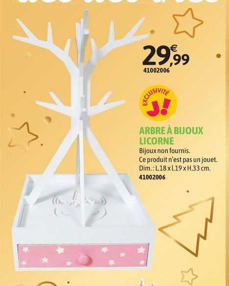 arbre à bijoux licorne