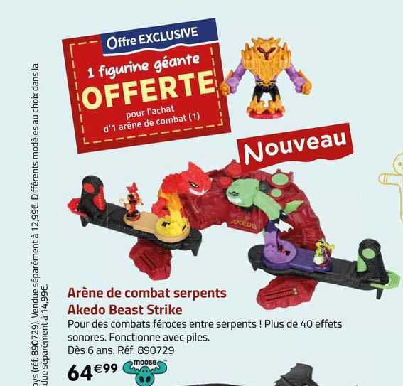 arène de combat serpents akedo beast strike