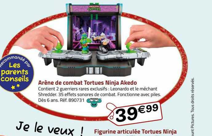 arène de combat tortues ninja akedo