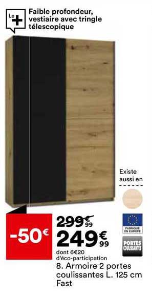 Armoire 2 Portes Coulissantes