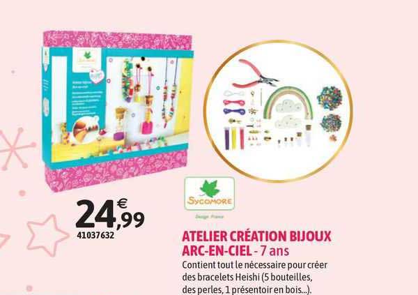 atelier création bijoux arc-en-ciel sycomore - 7 ans