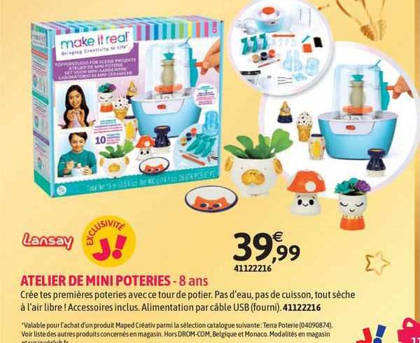 atelier de mini poteries lansay - 8 ans