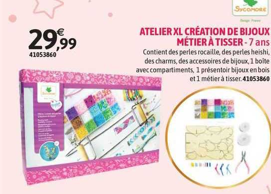 atelier xl création de bijoux métier à tisser sycomore - 7 ans