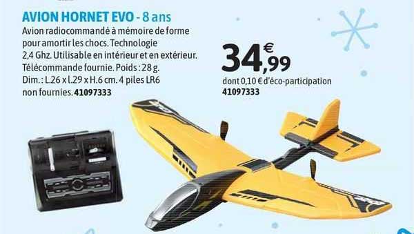 avion hornet evo - 8 ans