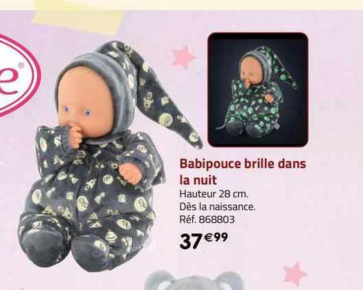 babipouce brille dans la nuit