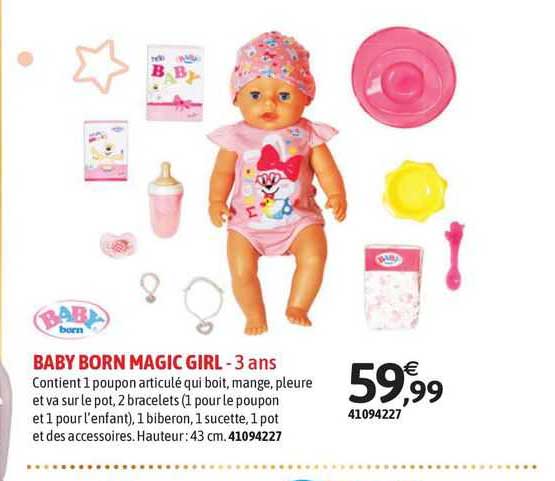 baby born magic girl