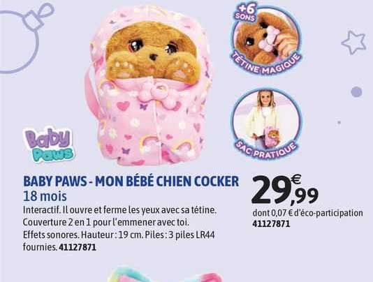 baby paws - mon bébé chien cocker