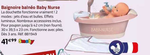 baignoire balnéo baby nurse