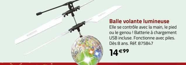 balle volante lumineuse