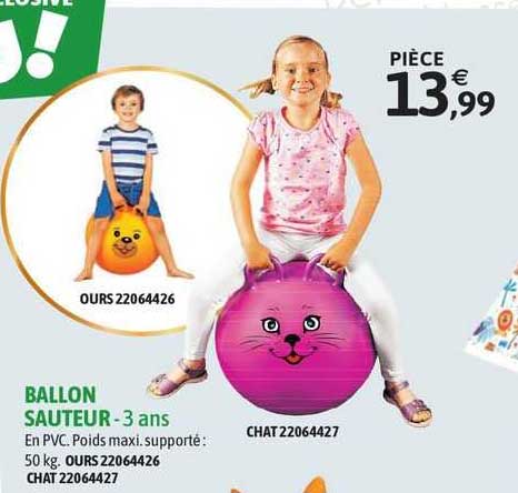 ballon sauteur - 3 ans
