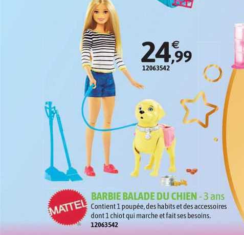 barbie balade du chien mattel