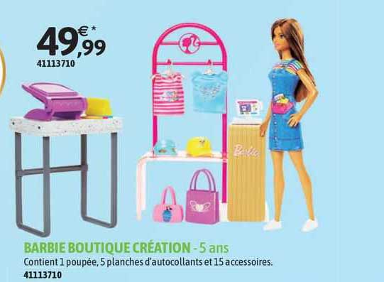barbie boutique création - 5 ans