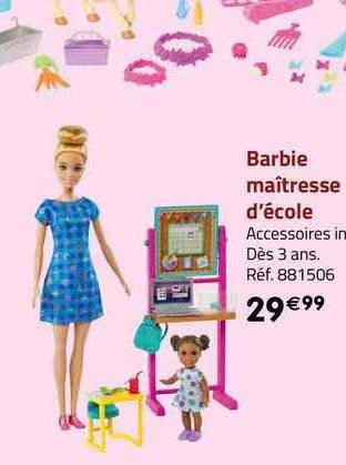 barbie maîtresse d'école