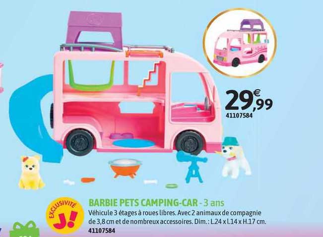 barbie pets camping-car