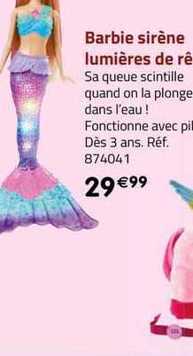barbie sirène lumières de rêve