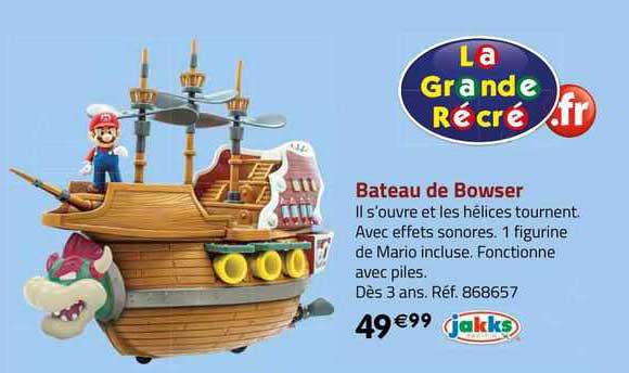 bateau de bowser jakks
