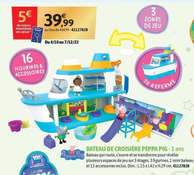 bateau de croisière peppa pig