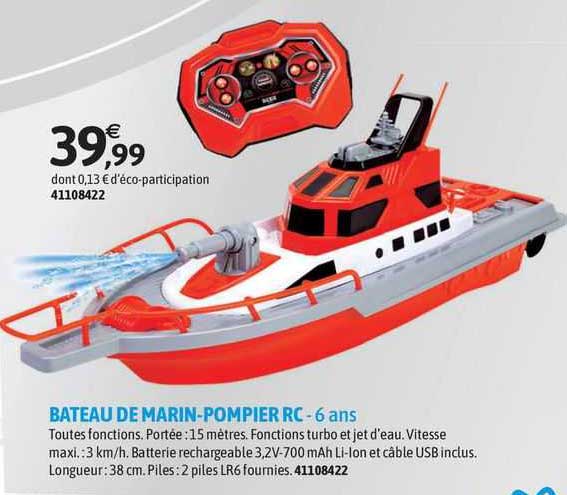 bateau de marin-pompier rc