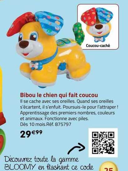 bibou le chien qui fait coucou
