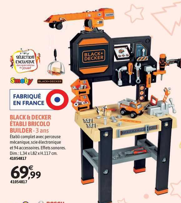 black & decker établi bricolo builder