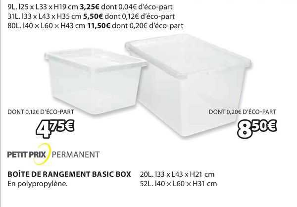Bôite De Rangement Basic Box