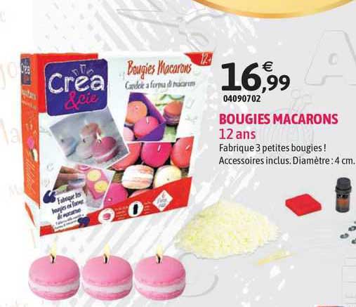 bougies macarons 12 ans