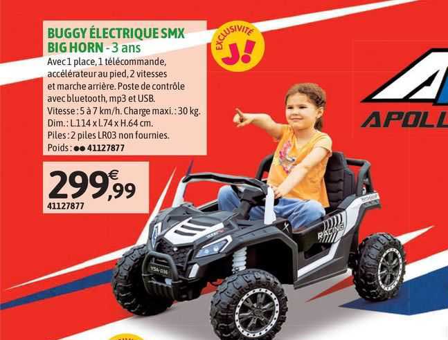 buggy électrique smx big horn - 3 ans