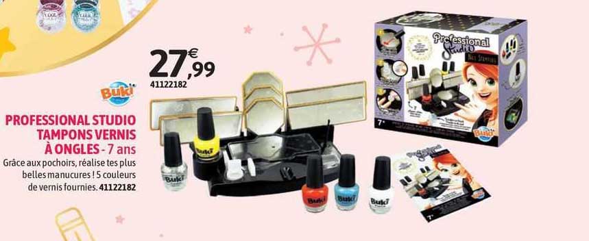 buki professional studio tampons vernis à ongles