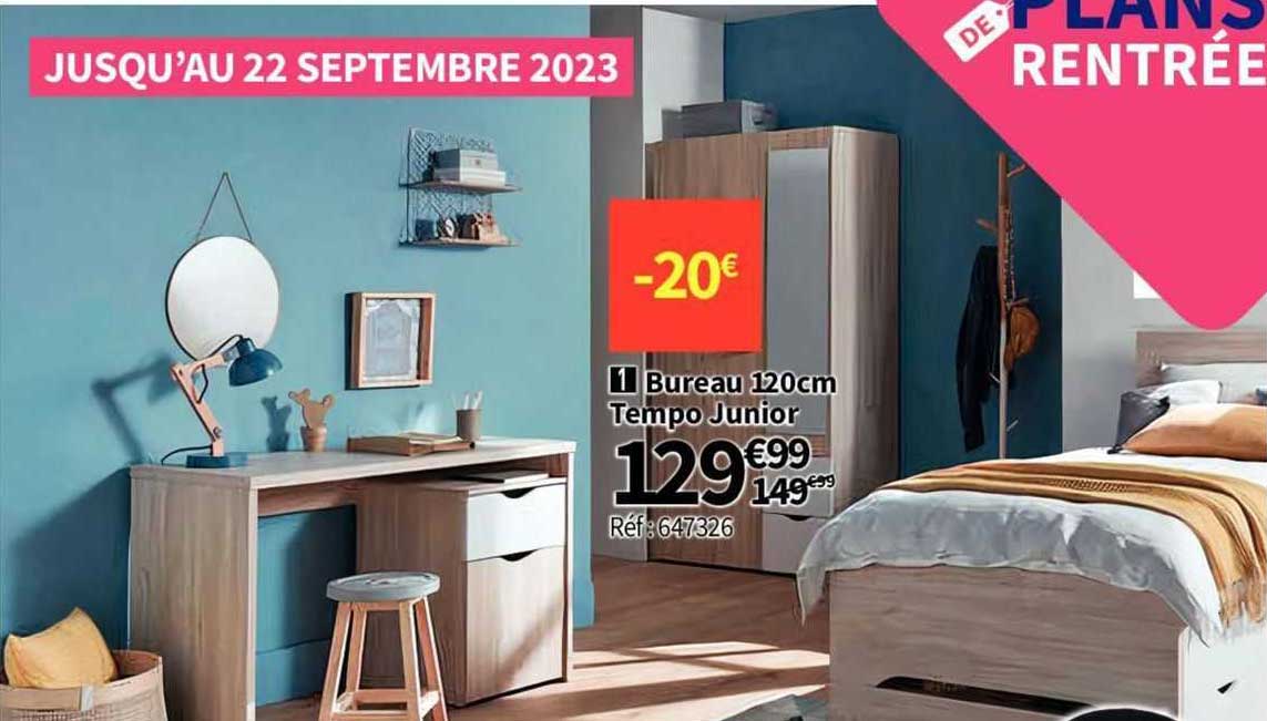 bureau 120cm tempo junior