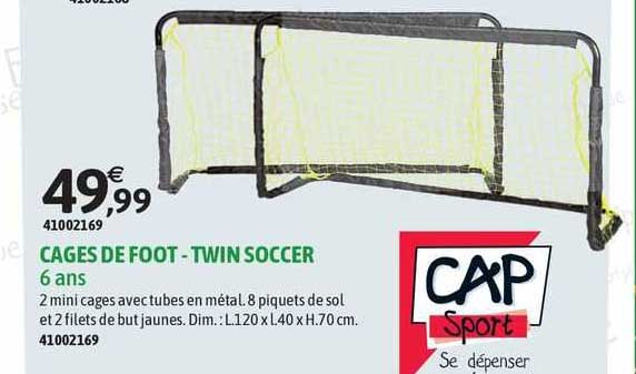 cages de foot - twin soccer cap sport