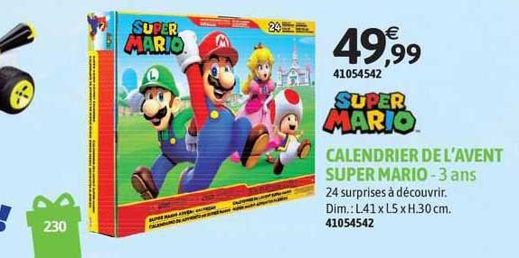 calendrier de l'avent super mario