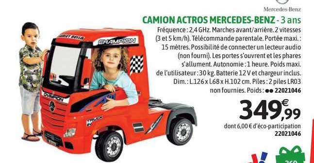 camion actros mercedes-benz - 3 ans