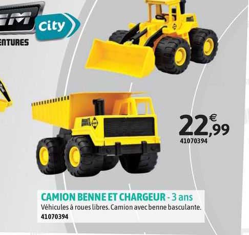 Camion Benne Et Chargeur