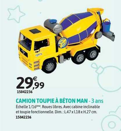 camion toupie à béton man