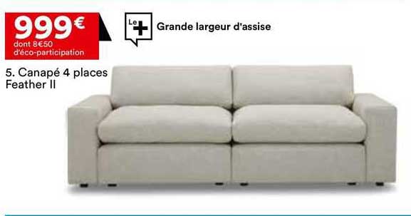 Canapé 4 Places Feather II