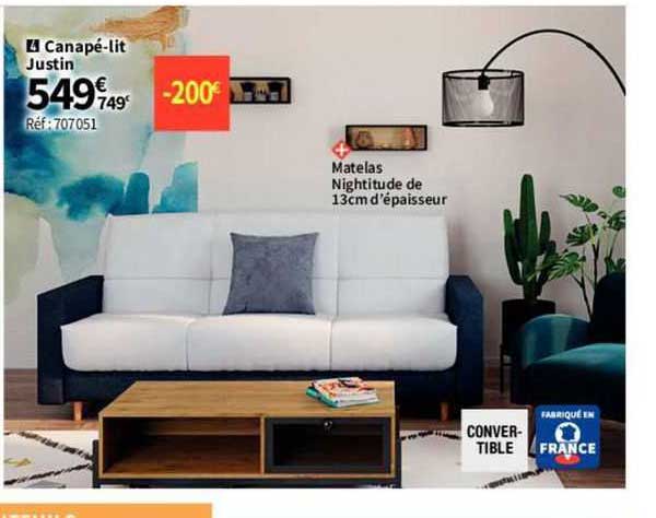 canapé-lit justin