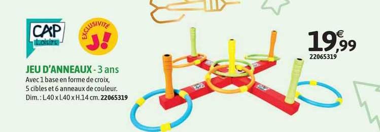 cap jeu d'anneaux - 3 ans