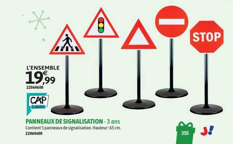cap panneaux de signalisation - 3 ans