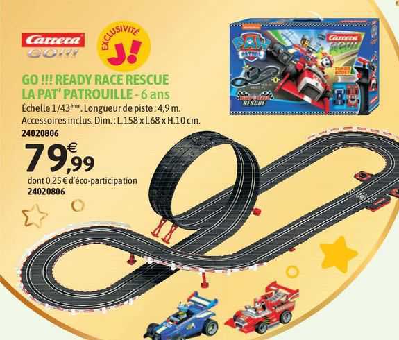 carrera go!!! ready race rescue la pat' patrouille