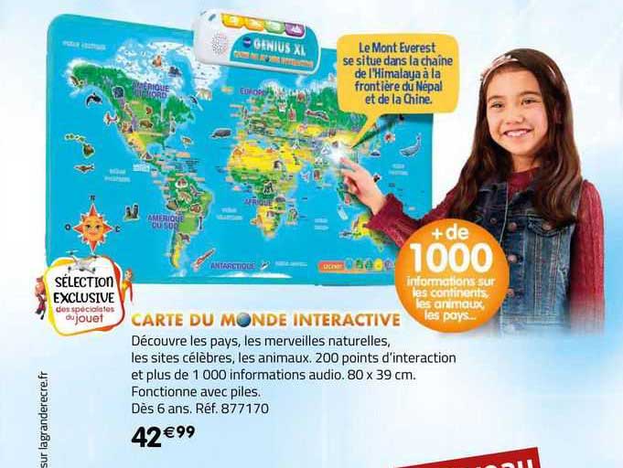 carte du monde interactive