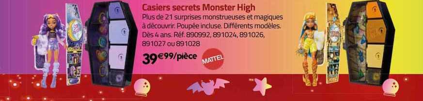 casiers secrets monster high