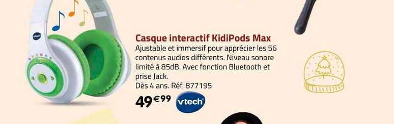 Casque Interactif Kidipods Max