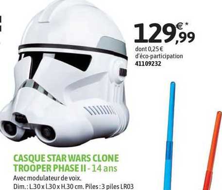 casque star wars clone trooper phase II