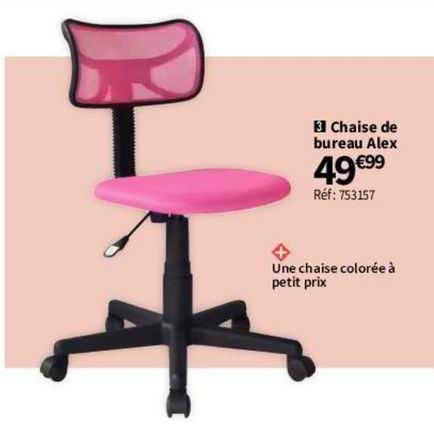 chaise de bureau alex
